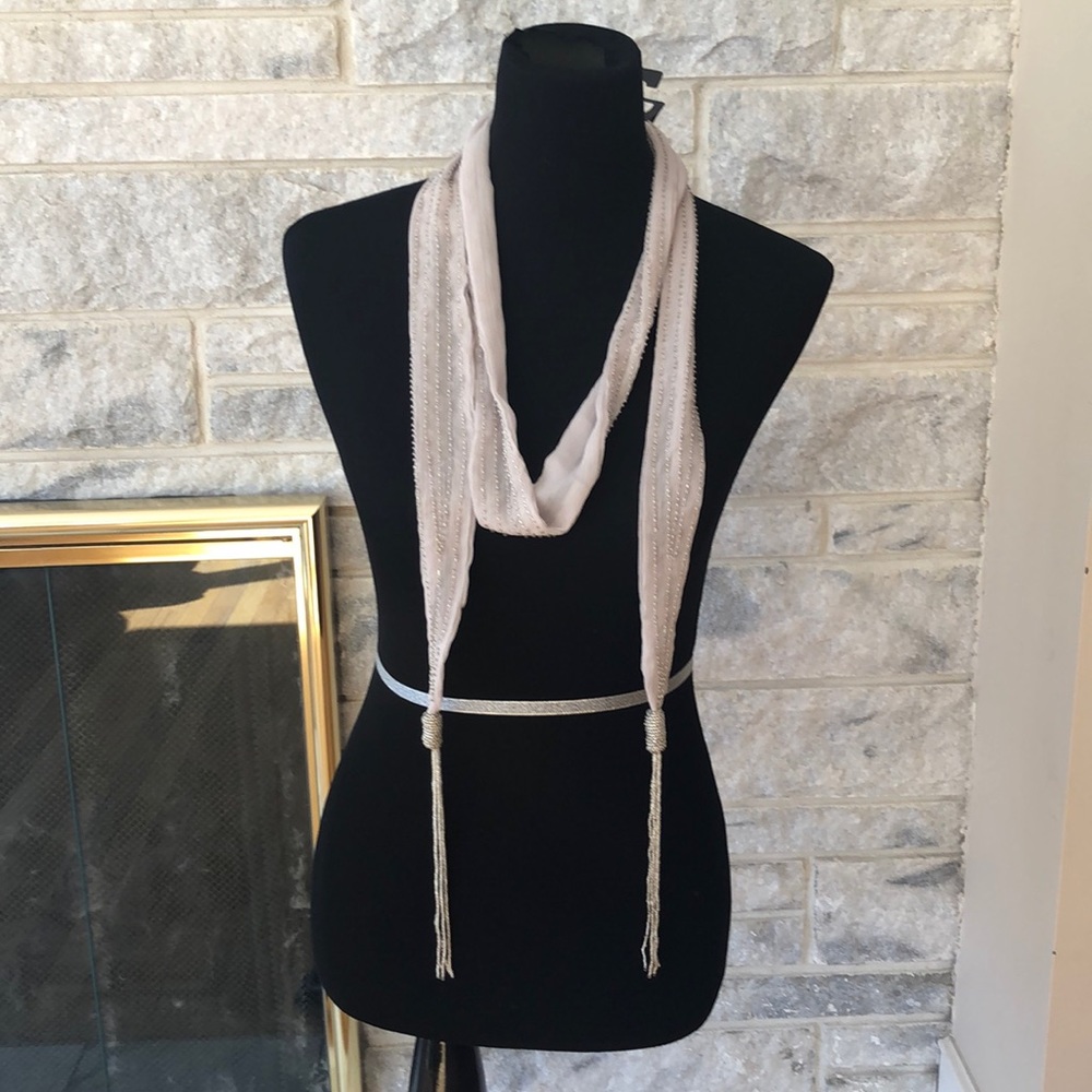 beaded scarf